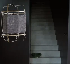 Suspension, Z11 Silk cashemere, noir, Ø48,5cm, H72,5cm - Ay Illuminate