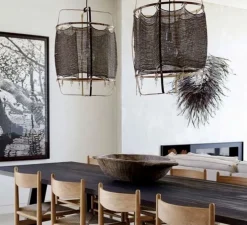 Suspension, Z11 Silk cashemere, noir, Ø48,5cm, H72,5cm - Ay Illuminate