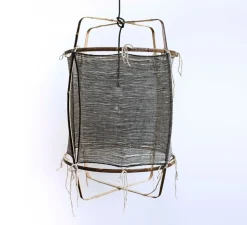 Suspension, Z11 Silk cashemere, noir, Ø48,5cm, H72,5cm - Ay Illuminate