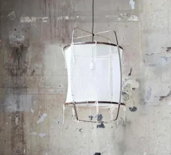 Suspension*Ay Illuminate Suspension, Z11 Silk cashemere, sable, Ø48,5cm, H72,5cm - blanc