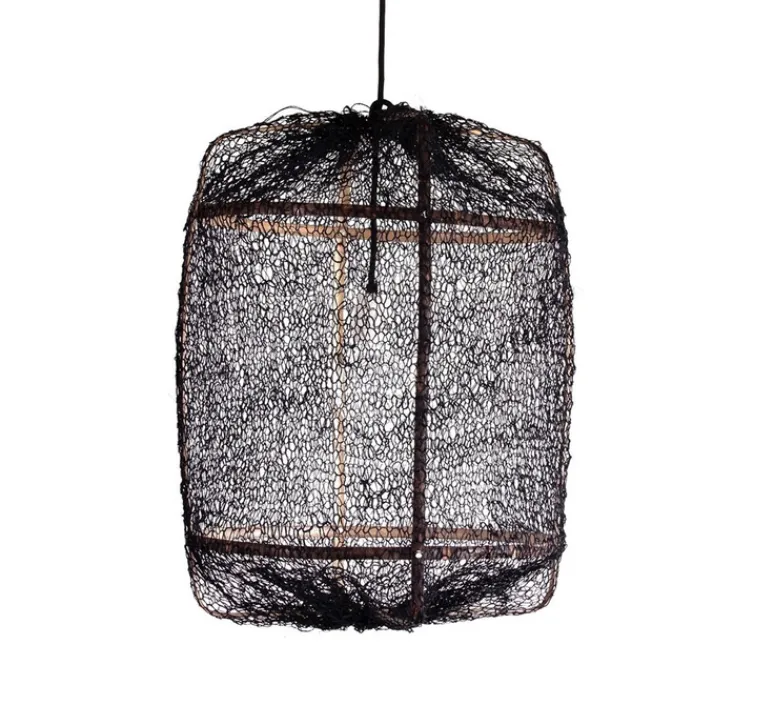 Suspension*Ay Illuminate Suspension, Z5 Sisal net, , Ø42cm, H57cm - noir