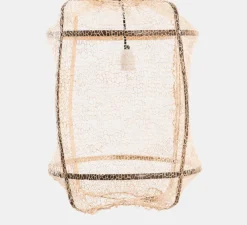 Suspension, Z5 Sisal net, thé, Ø42cm, H57cm - Ay Illuminate