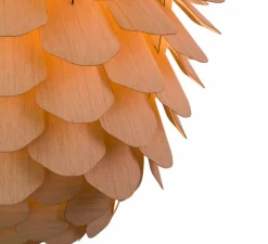 Suspension, Zappy, Big, Chêne, câble crème, rosace blanche, H130cm, Ø110cm - SCHNEID