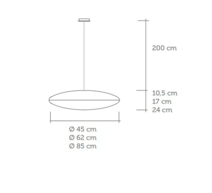Suspension, ZEN, blanc, Ø45cm - Celine-Wright