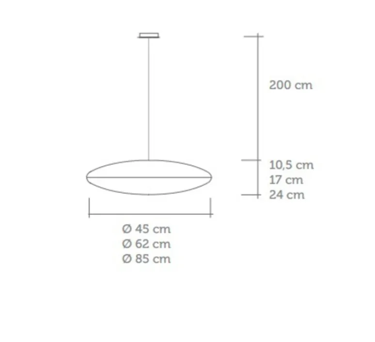 Suspension*Celine Wright Suspension, ZEN, , Ø62cm, H17cm - Celine-Wright blanc
