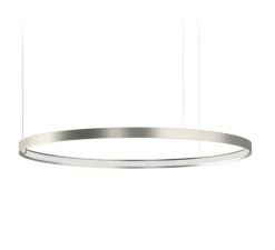 Suspension*Panzeri Suspension, Zero Round, sans rosace, , LED, 2700K, 3059lm, Ø75cm, H3cm - titane