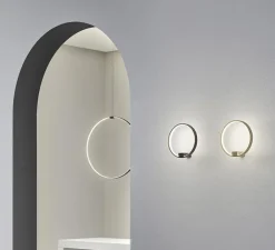 Suspension, Zero Round Vertical, noir, LED, dim, 2700K, 2039 lm, Ø50cm, H5cm - Panzeri