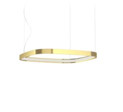Suspension*Panzeri Suspension, Zero Square, , LED, 2700K, 2000lm, L46cm, H5cm - laiton