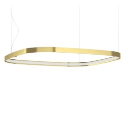 Suspension*Panzeri Suspension, Zero Square, , LED, 2700K, 3000lm, L68cm, H5cm - laiton