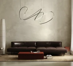 Suspension*Dix heures dix Suspension, Zigouzi 180, , LED, dim, 2700K, 10560 lm, Ø1740cm, H82cm - noir