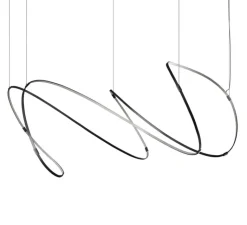 Suspension*Dix heures dix Suspension, Zigouzi 180, , LED, dim, 2700K, 10560 lm, Ø1740cm, H82cm - noir