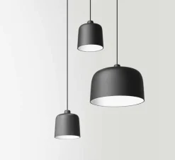 Suspension, Zile, noir mat, Ø40cm, H27,5cm - Luceplan