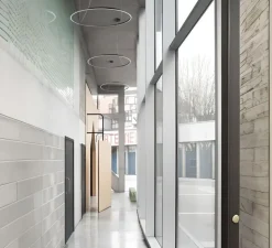 Suspension, Zirkol Circle Home, Up-Downlight, noir mat, IP40, LED, dim, DALI, 3000K, 8308 lm, Ø150cm, H5cm - Ilti Luce