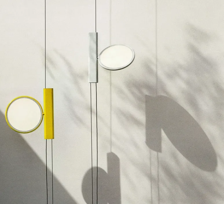 Suspension|Lampadaire*Flos Suspension/lampadaire, OK, , LED, dim, 2700K, 1550 lm, Ø20cm, H27cm - blanc