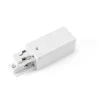 TÊTE D´ALIMENTATION GAUCHE, Inner live end, blanc, pour rail encastré, FARO