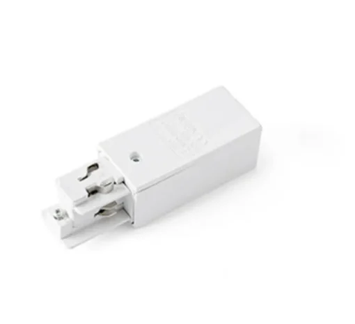 TÊTE D´ALIMENTATION GAUCHE, Inner live end, blanc, pour rail encastré, FARO