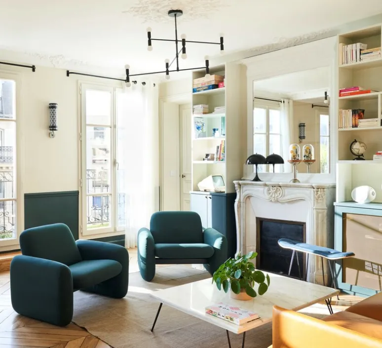 Plafonnier & Spot*Faro Ventilateur de plafond lumineux, Chicago, , Ø90cm, H46cm - Noir