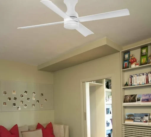 Ventilateur lumineux, Fraser M, blanc, LED, 3000K, 850 lm, Ø120cm, H32cm - Faro