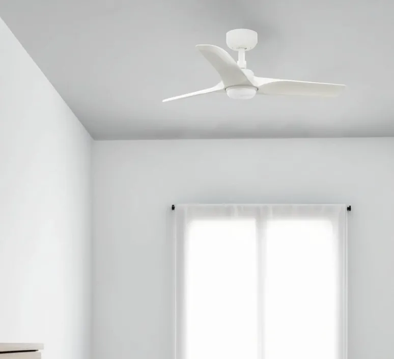 Plafonnier & Spot*Faro Ventilateur lumineux, Hey S, , LED, 2700-4000-6000K, 480 lm, Ø90cm, H27cm - blanc