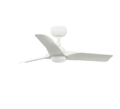 Plafonnier & Spot*Faro Ventilateur lumineux, Hey S, , LED, 2700-4000-6000K, 480 lm, Ø90cm, H27cm - blanc