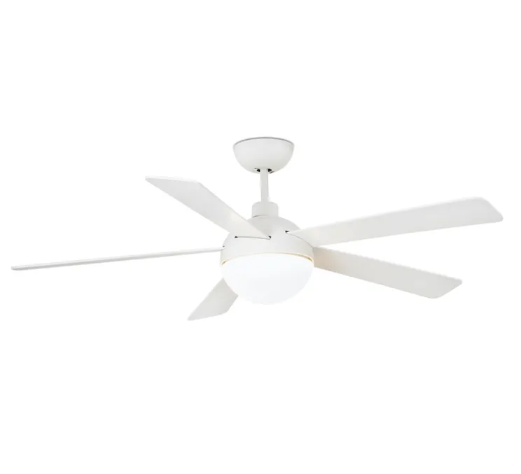 ventilateur lumineux, IZARO, été/hiver, DC Motor, blanc, LED, 3000K, 850lm, Ø132cm, H42cm - Faro