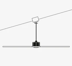 Ventilateur lumineux, Just fan, XS, or vieilli, bois, LED, dim, 3000K, 709 lm, Ø81cm, H39cm - faro