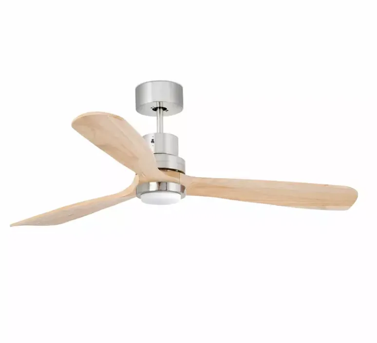 Plafonnier & Spot*Faro Ventilateur lumineux, LANTAU, , LED, 3000k, 900 lm, Ø132cm, H33cm - nickel mat, pin