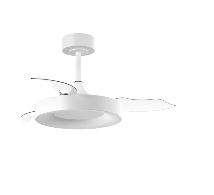 Ventilateur lumineux, Lisboa XS, été/hiver, blanc mat, LED, dim, 3000 / 4000 / 6000K, 5000 lm, Ø91,5cm, H43,5cm - MDC