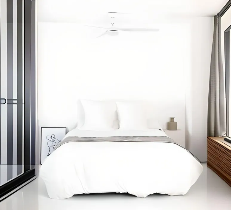 Plafonnier & Spot*Faro Ventilateur lumineux, Punt M, , LED, dim, 3000 - 4200 - 6500K, 723 lm, Ø130cm, H32,2cm - blanc